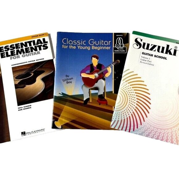 Guitar Book Lot Suzuki Vol 1 Classic for the Young Beginner Essential Elements - Picture 1 of 6